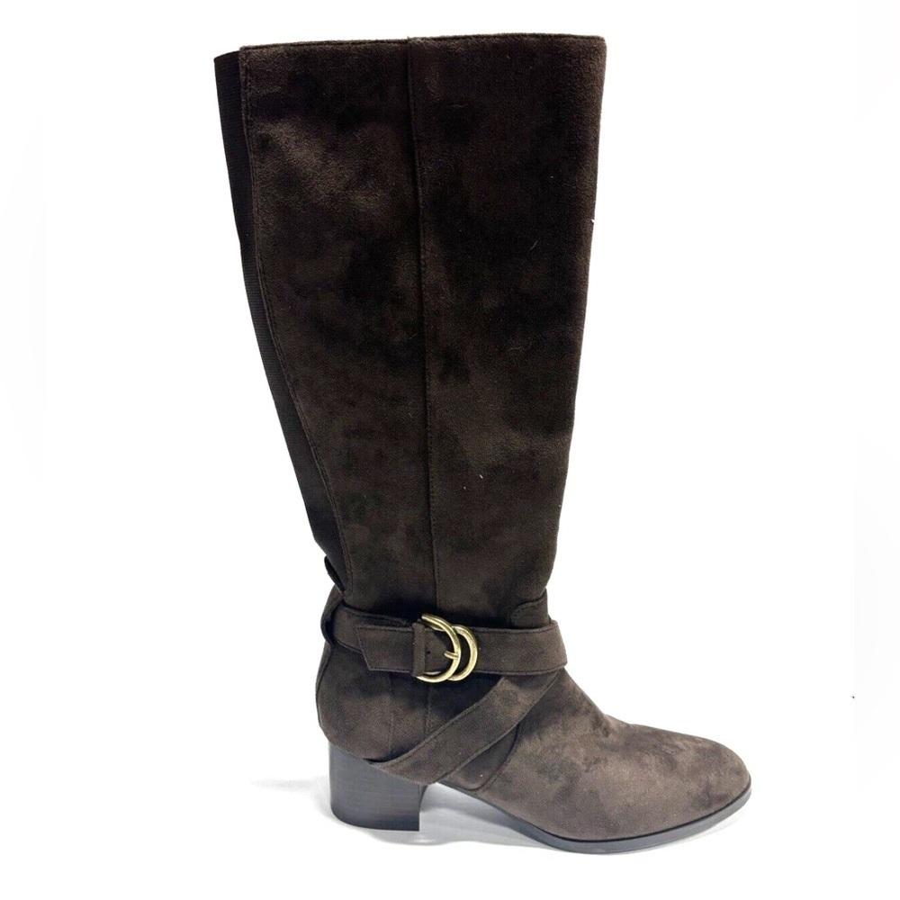 Anne Klein Women’s Maelie, Brown Knee High Boots, Size 8.5 M